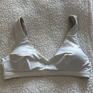 Lululemon White Swim Top. Size M.